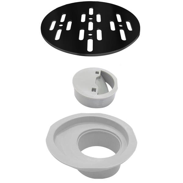 Ralo Redondo Inox 304 Pequeno Preto Fosco Novii