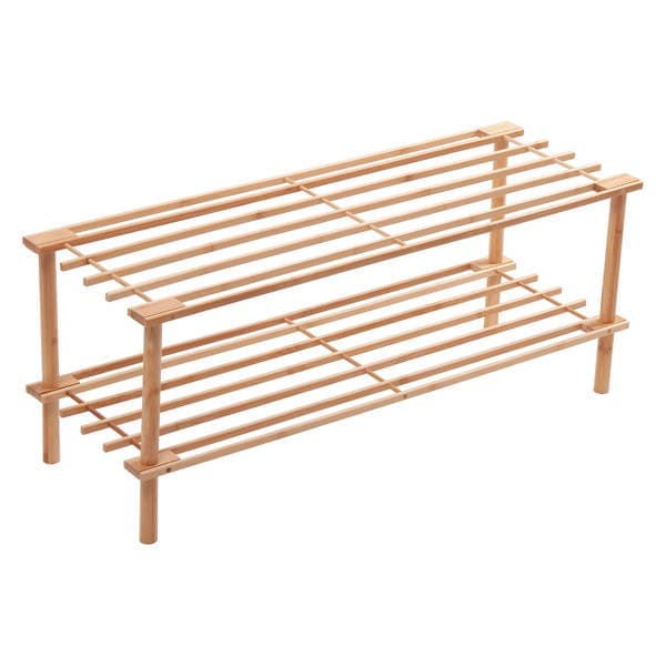 Sapateira Madeira Natural 6 Pares 29x26x74cm Oikos