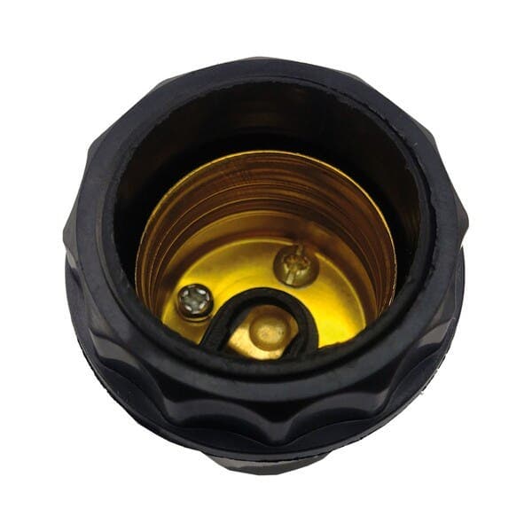 Soquete para Lâmpada E27 Preto Force Line