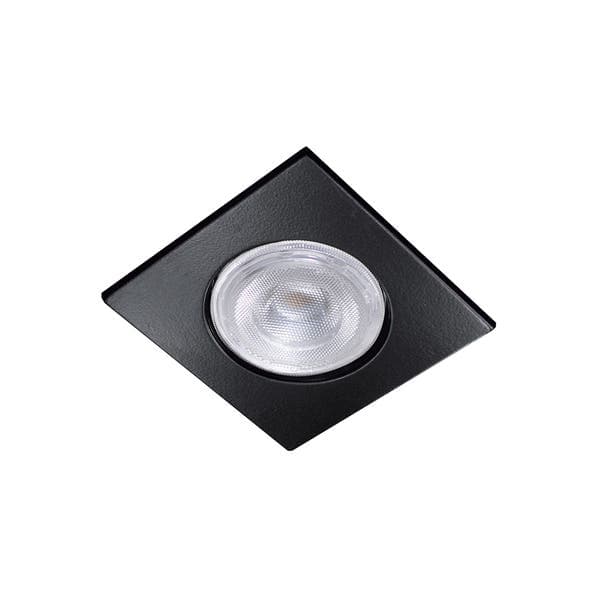 Spot de Embutir 1 Lâmpada Preto 5001 Attena