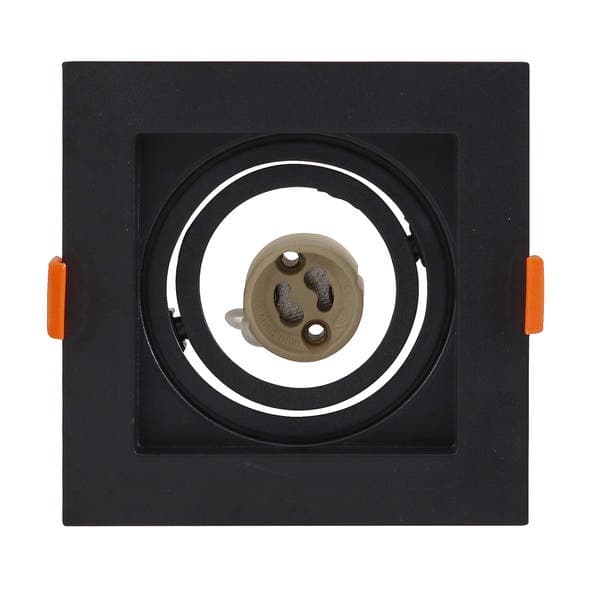 Spot de Embutir Quadrado MR16 Preto Black & Decker