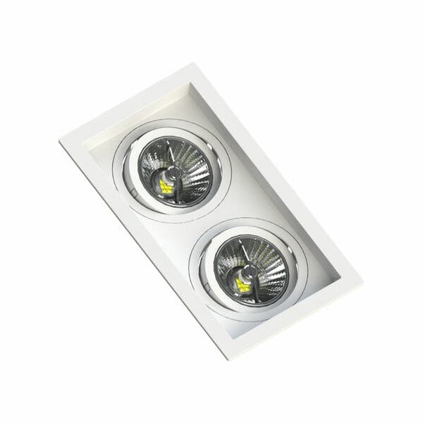 Spot de Embutir Recuado Branco AR70 Save Energy