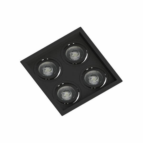 Spot de Embutir Recuado Preto 4L PAR20 Save Energy