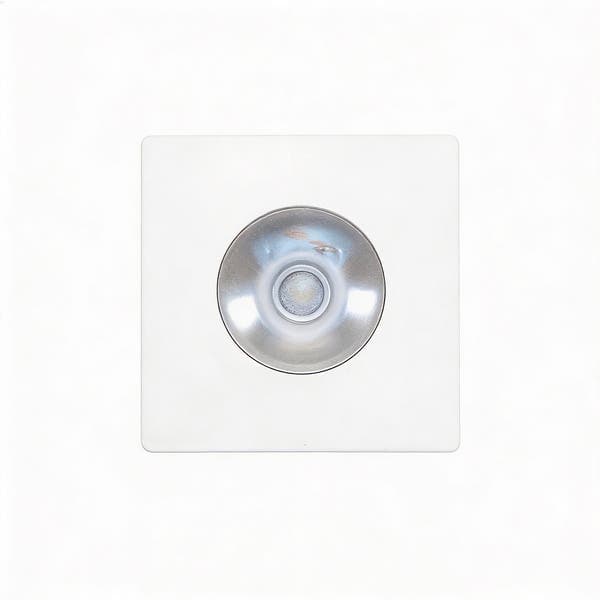 Spot Embutir Led Quadrado 1W Luz Branca Kian Branco