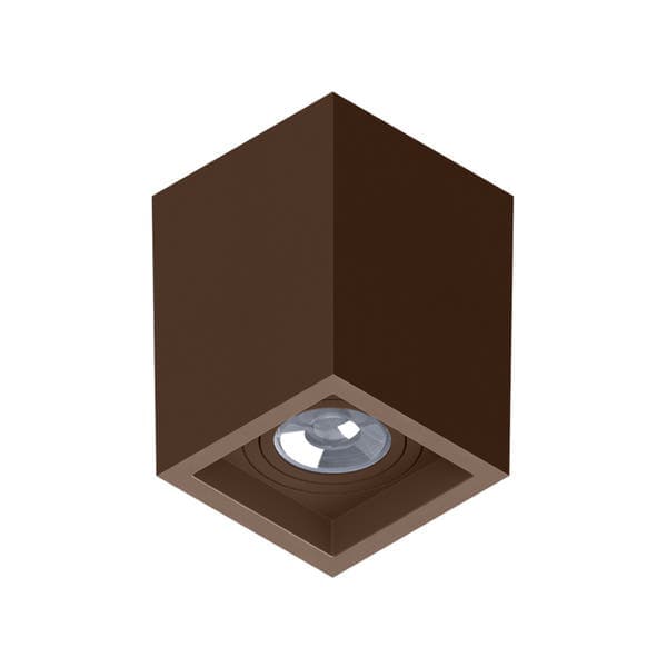 Spot Sobrepor Quadrado AR70 Save Energy Marrom