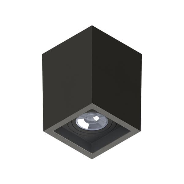 Spot Sobrepor Quadrado PAR20 Save Energy Preto