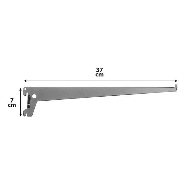 Suporte para Trilho Versátil Aço Cromado 37cm Fico