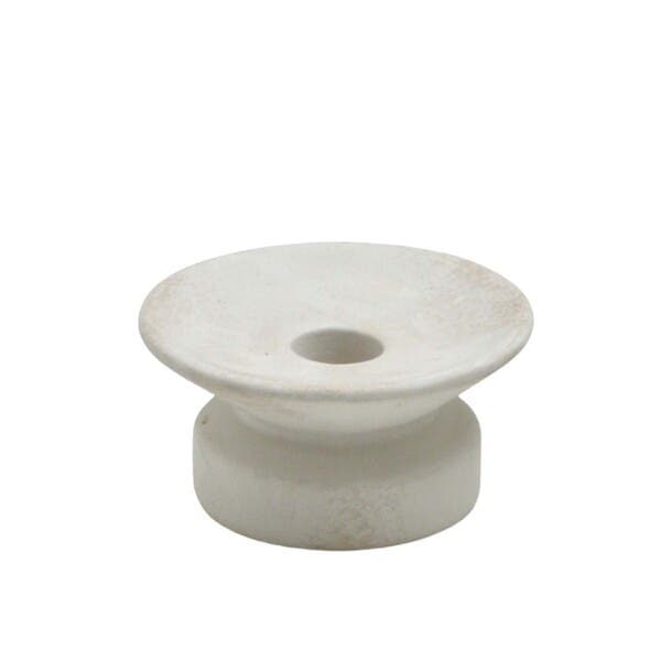 Suporte para Vela Decorativo Off White 1 Peça 10cm