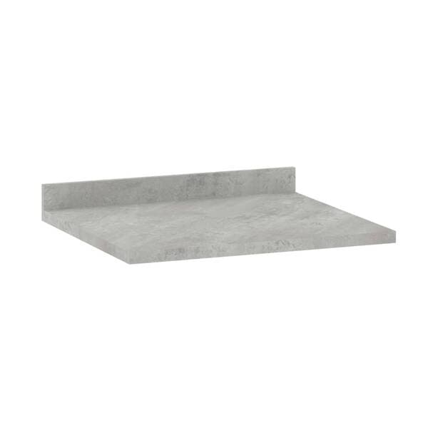Tampo de Madeira MDP Concreto 80x53cm Slim Luciane