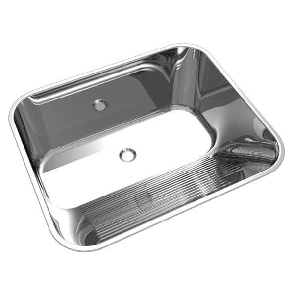 Tanque 60L 28x60x50cm Aço Inox Brilhante Mekal