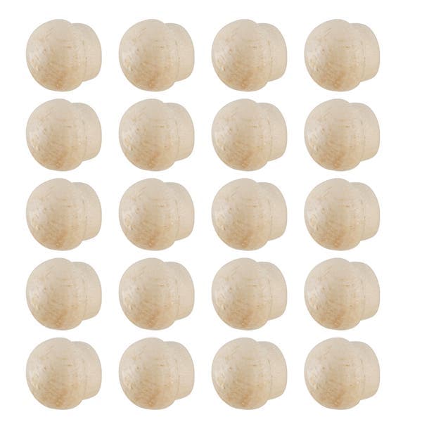 Tapa Furo de Madeira 8mm 20 Peças Settis