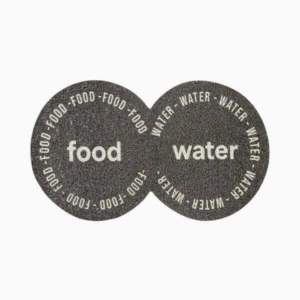 Tapete Antiderrapante Oval Euro Mats Pet Preto