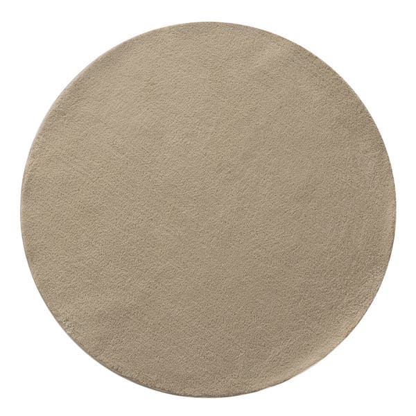 Tapete Redondo 150x150m Jolitex Liso Vip Palha