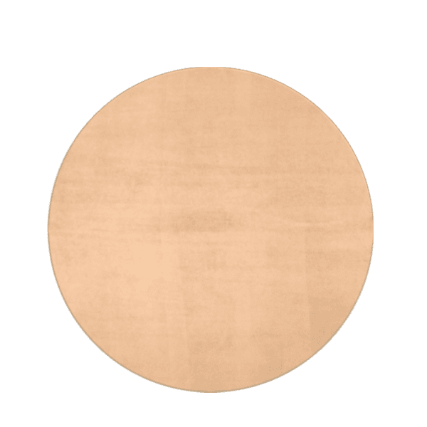 Tapete Redondo 160x160cm Edantex Bege Claro