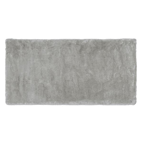 Tapete Retangular 0,5x1m Via Star Liso Skin Cinza