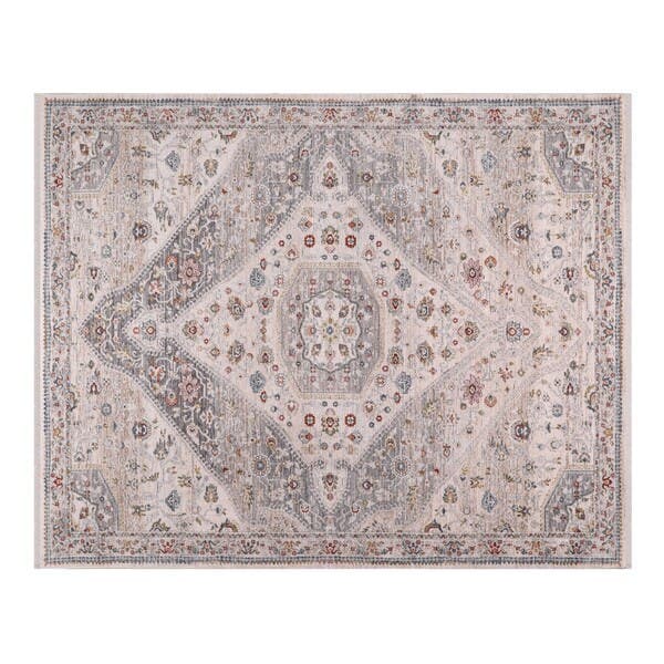 Tapete Retangular 3x4m Edantex Coliseo Bege e Cinza