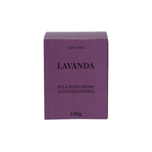 Vela Aromatizada Lavanda Incolor 6x5cm Casa Viva