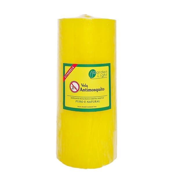 Vela Citronela 6,5x14 Amarela Garden Light