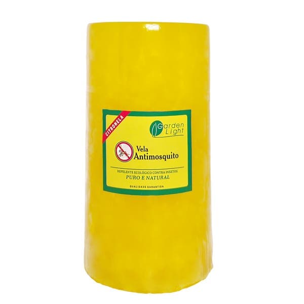 Vela Citronela 8x15 Amarela Garden Light