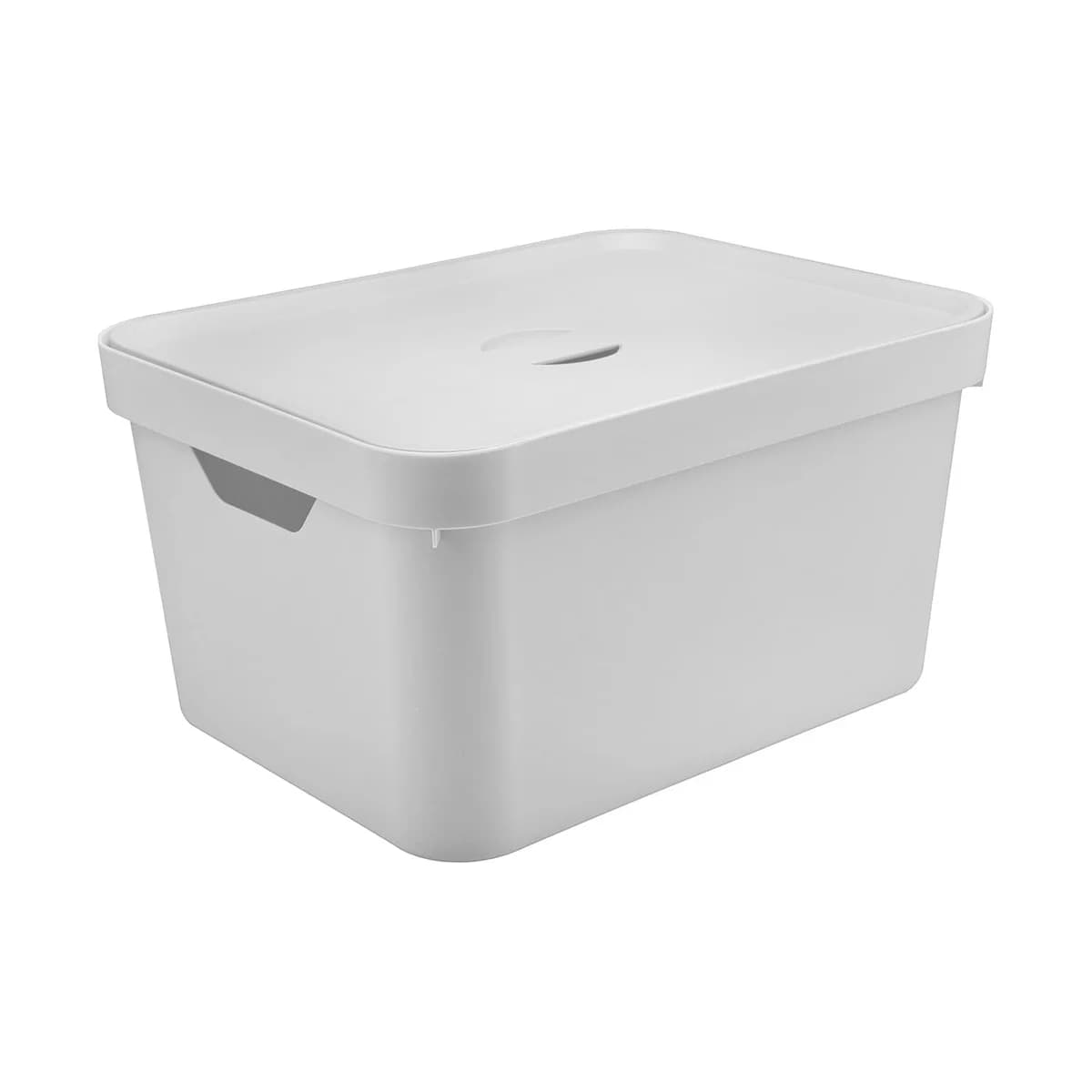Caixa Organizadora Ou com 32L Tampa Linha Cube — Branco