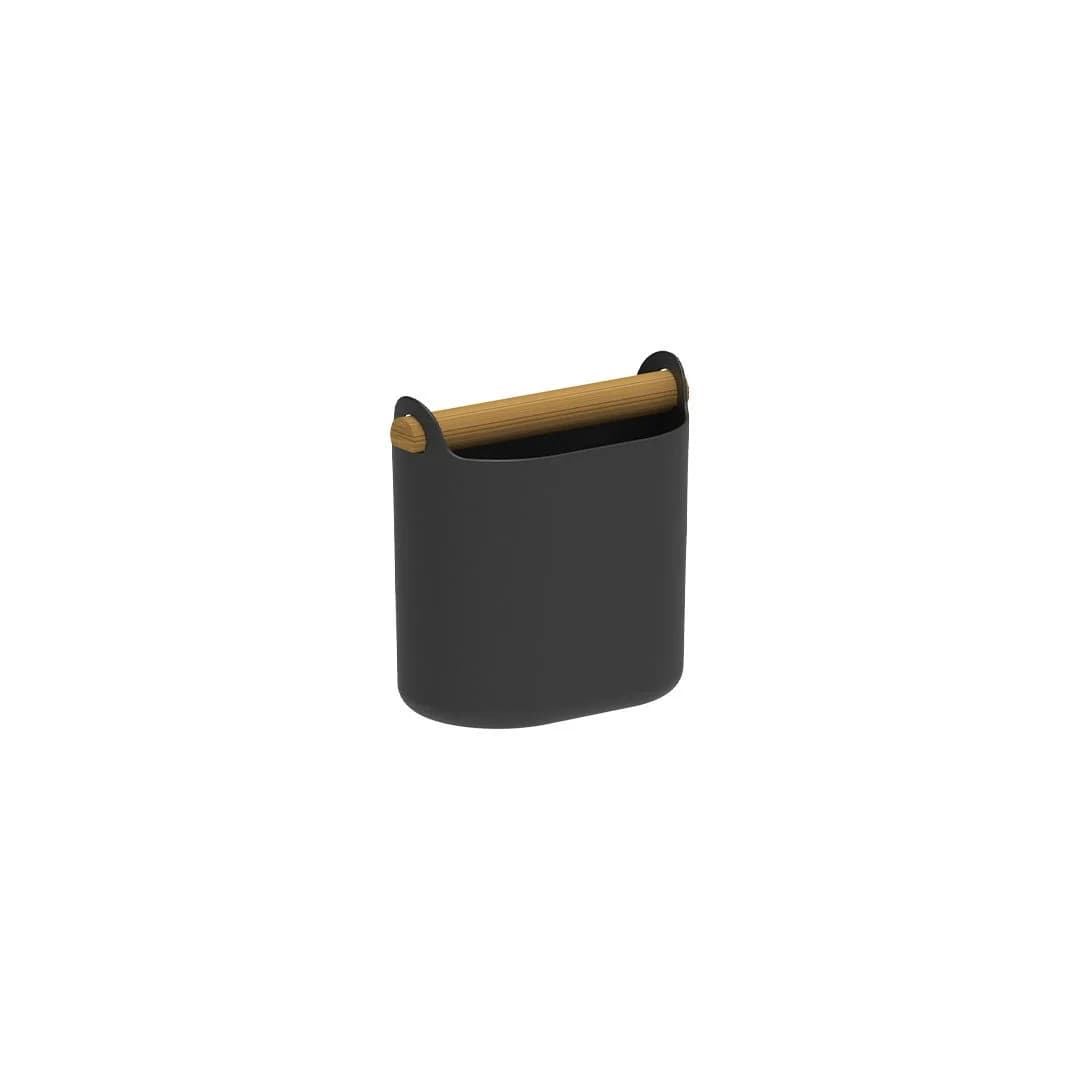 Porta Utensílios com Alça de Bambu Ou Linha Lume — Preto