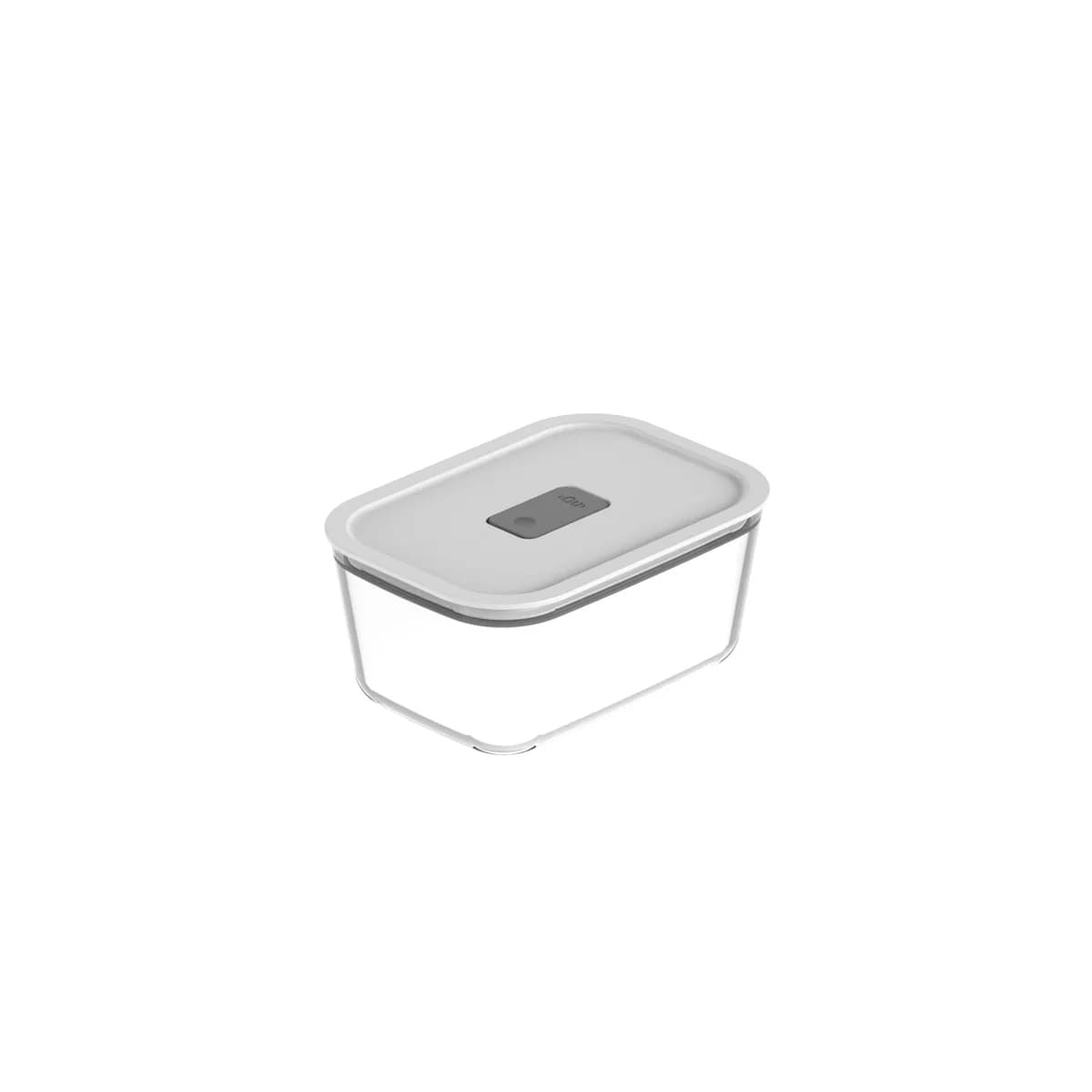 Pote de vidro hermético Ou 1,2L Linha Fresh Lock — Branco