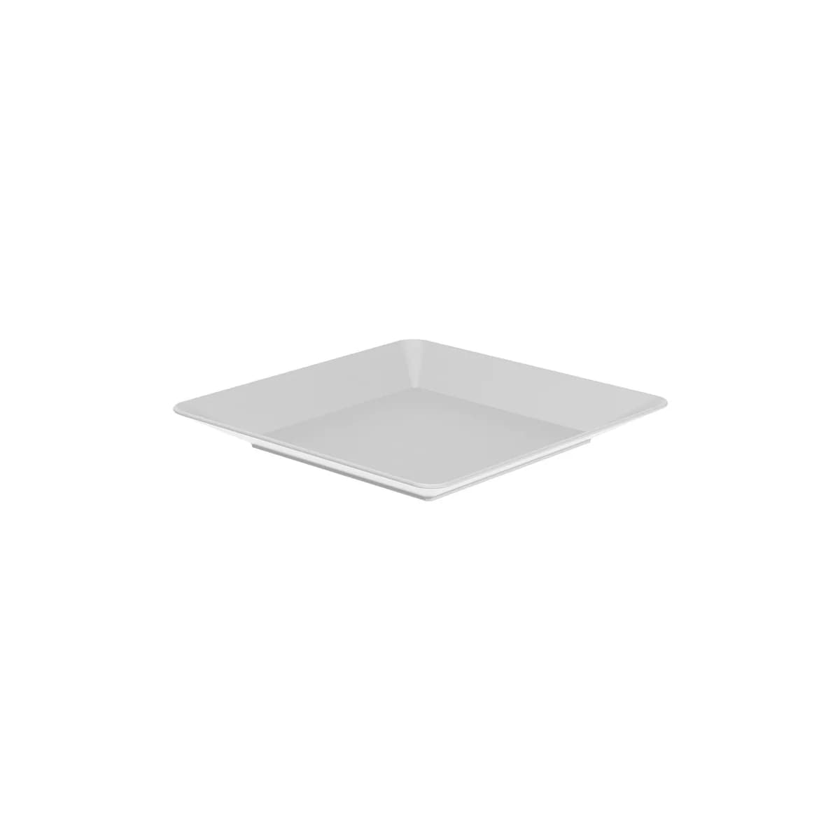 Prato quadrado Ou Linha Servir — Branco