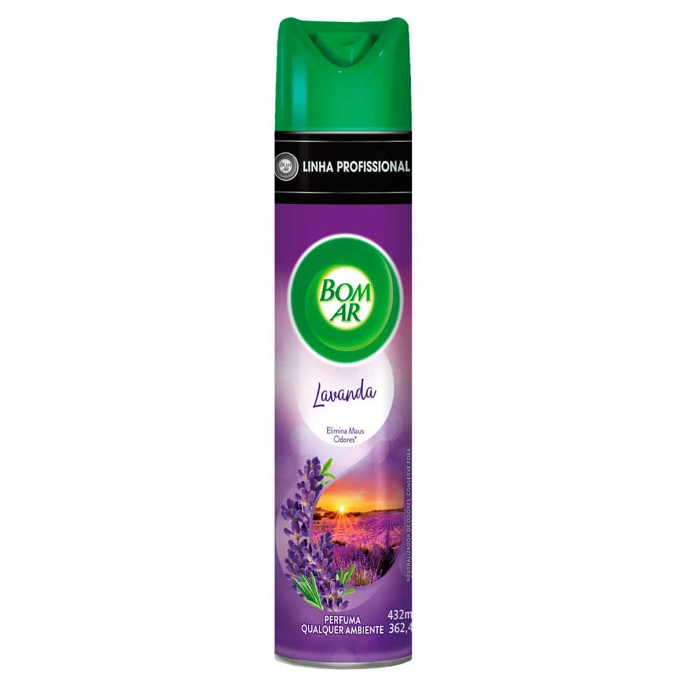 Aromatizador Aerossol Lavanda 432mL - Bom Ar