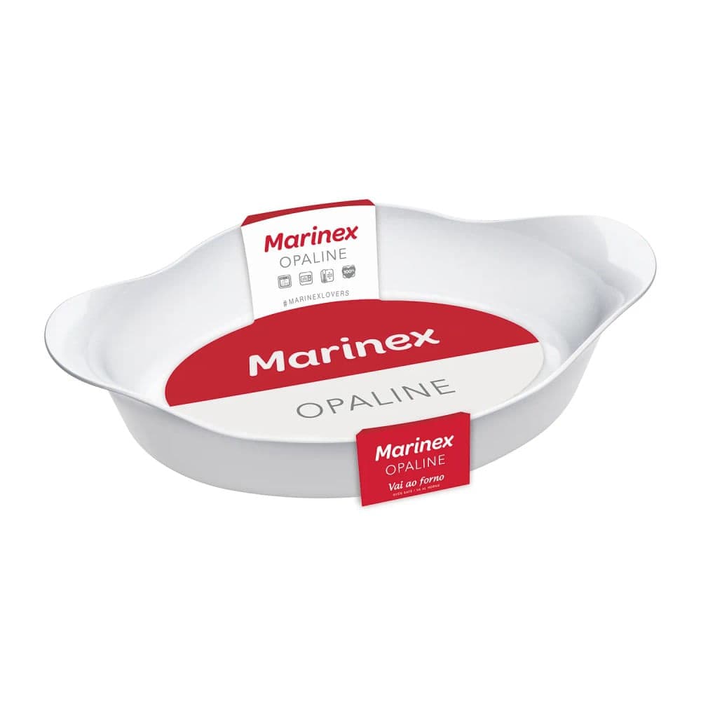Assadeira Oval Opaline 1,4l - Marinex