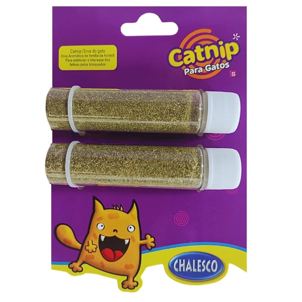 Catnip Erva para Gatos 2 Tubos 5g - Chalesco