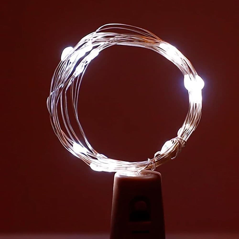 Cordão 20 Leds Branco Fio Fada Bivolt - V8
