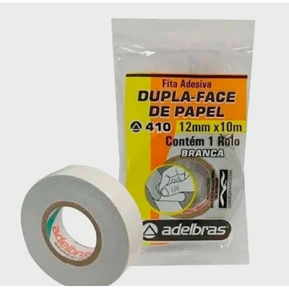 Fita Dupla Face 12mmx10m - Adelbras