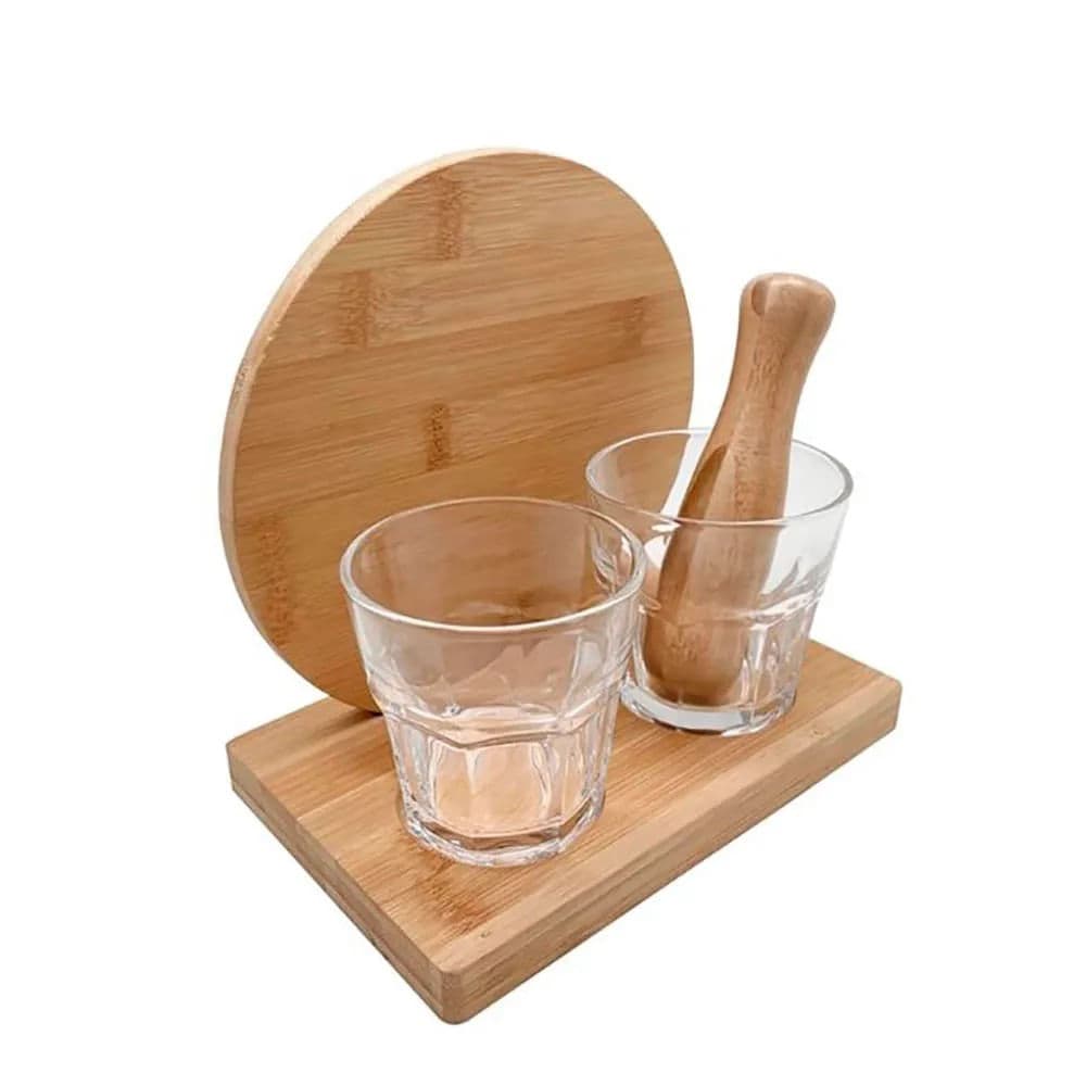 Kit Bar 5 Peças em Bambu para Drinks - Oikos