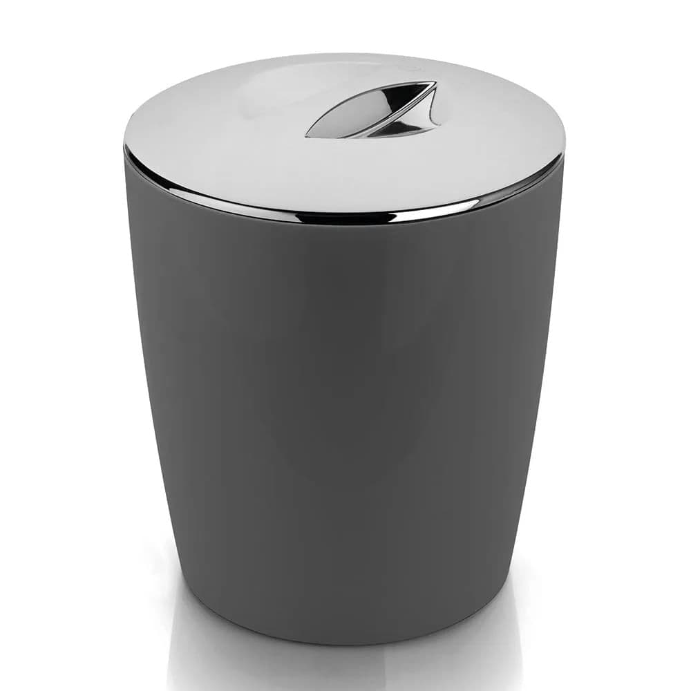 Lixeira de Chão Cromo Vitra 5l Chumbo - Ou