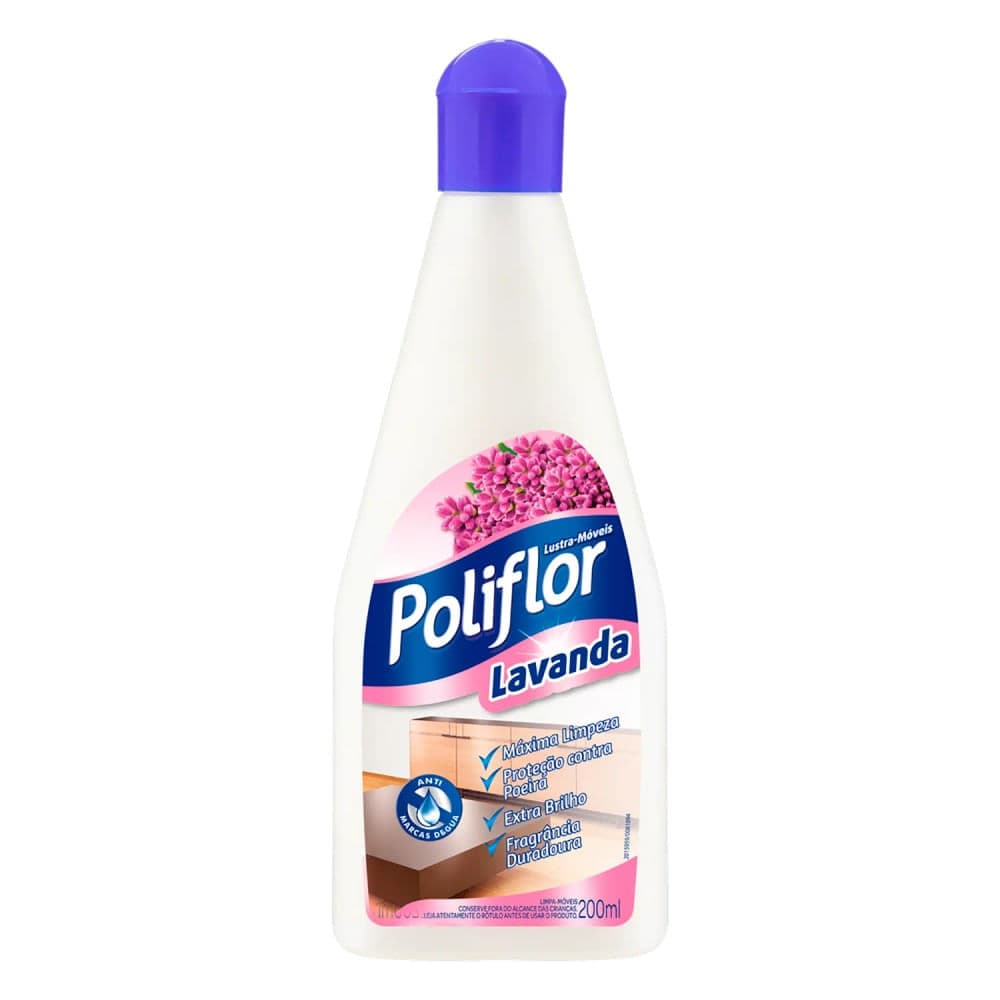 Lustra Móveis Lavanda 200mL - Poliflor