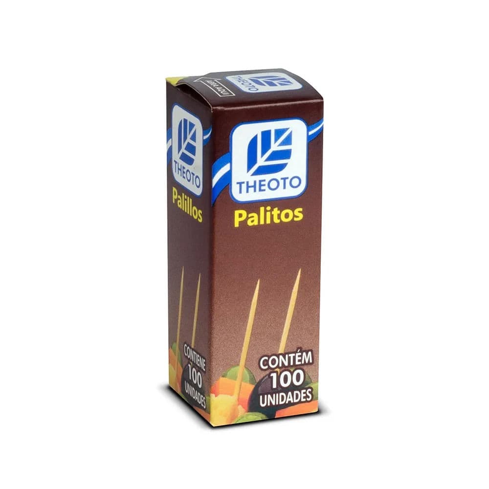Palito de Dente 100 Unidades - Theoto