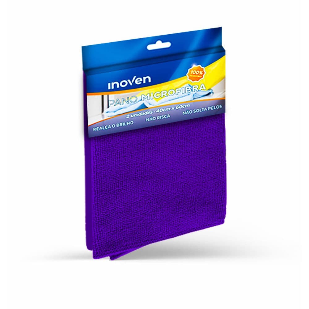 Pano Microfibra 40x60cm Roxo - Inoven