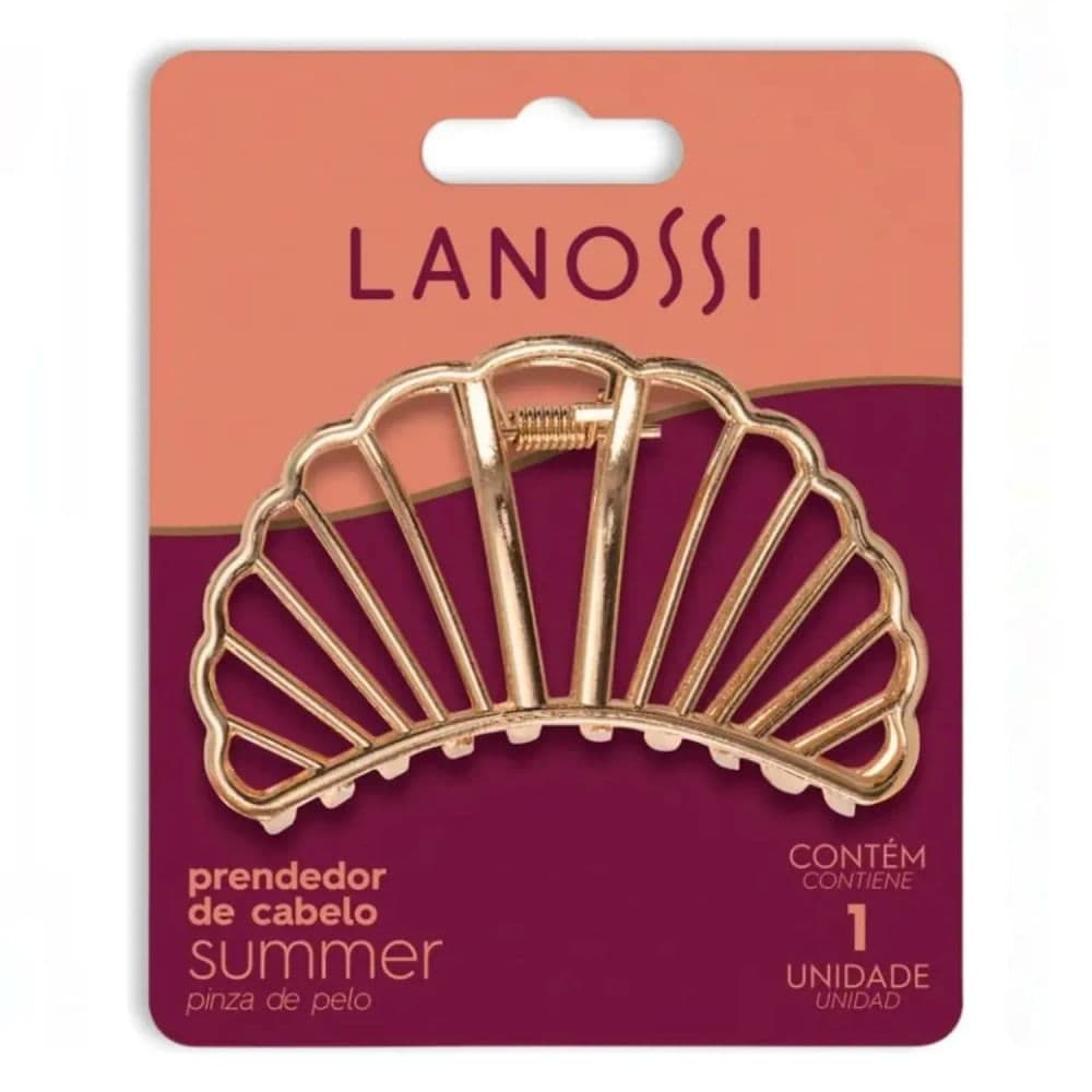 Piranha de Cabelo Summer Dourada - Lanossi