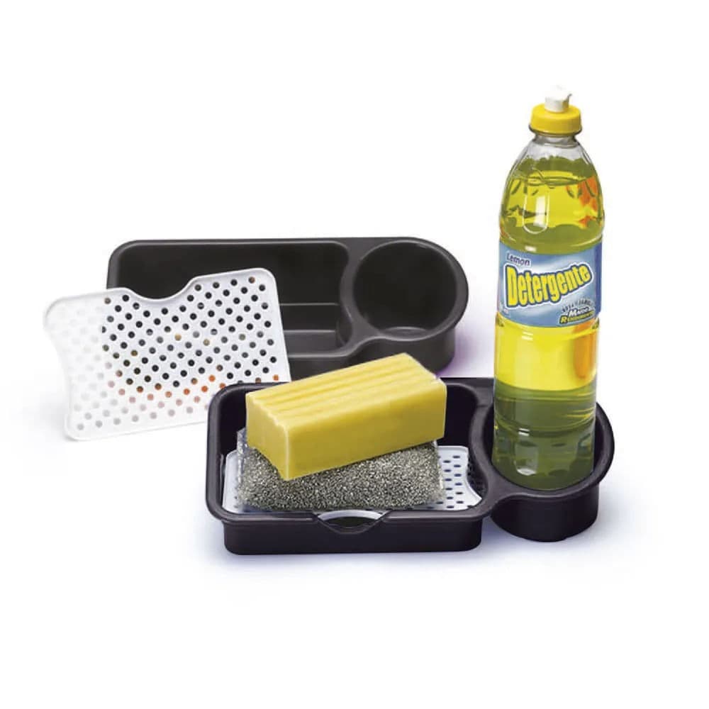 Porta Detergente com Tela Preto - Nitron