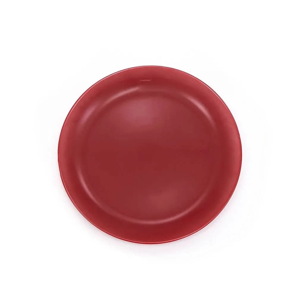 Prato de Vidro Opalino Bordô Arty — Sobremesa 20,5cm - Luminarc