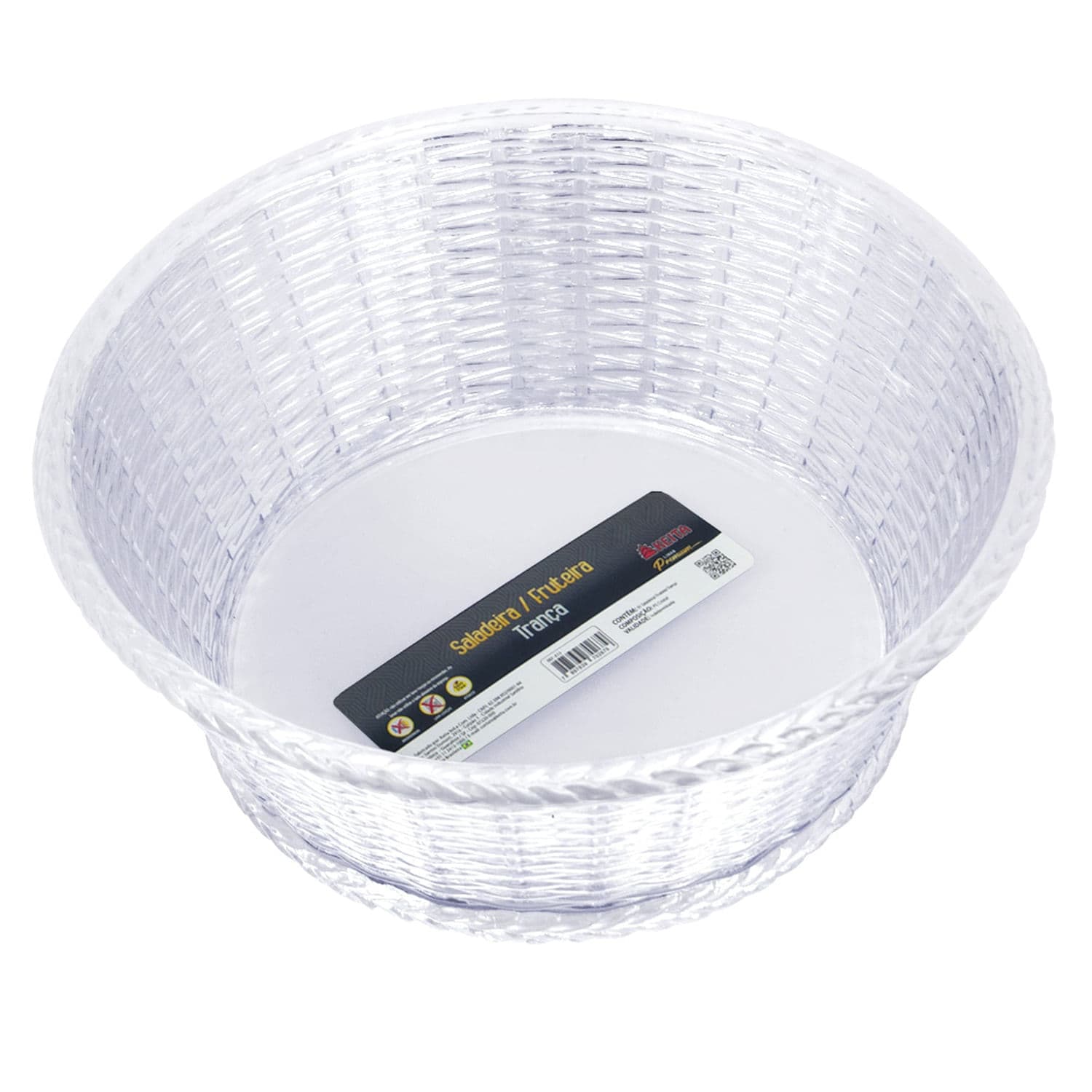 Saladeira de Cristal Multiuso Trança - Keita