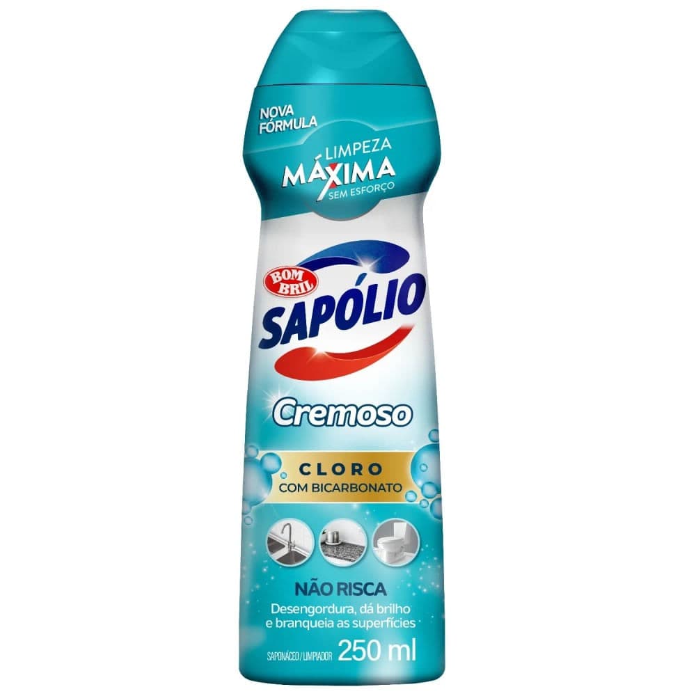 Sapólio Cremoso Cloro 250mL - Bombril