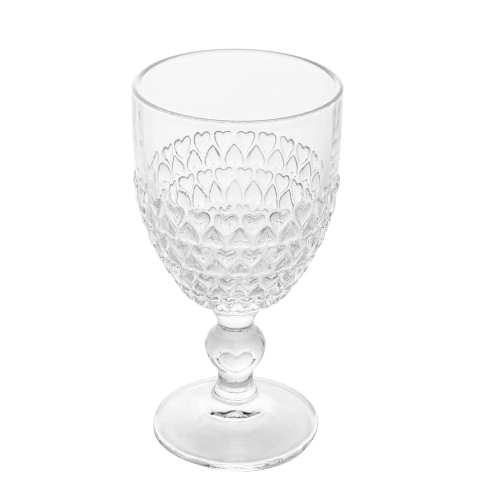 Taça de Água Coração Cristal 330mL - Lyor