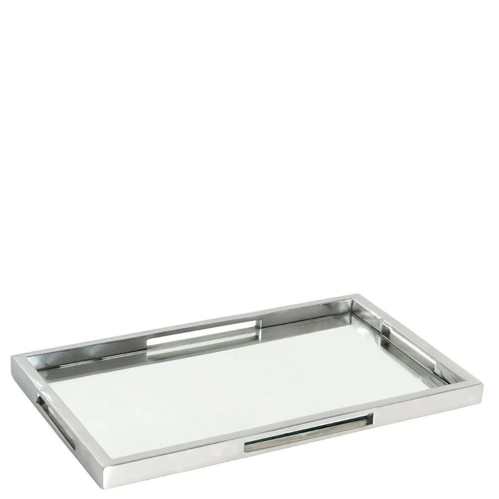 Bandeja de Metal Modern Silver 30x17cm