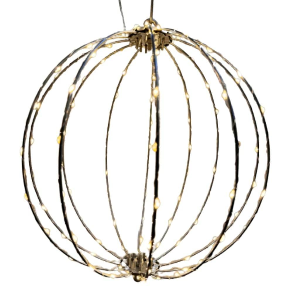 Bola Decorativa de Metal com Led 30cm