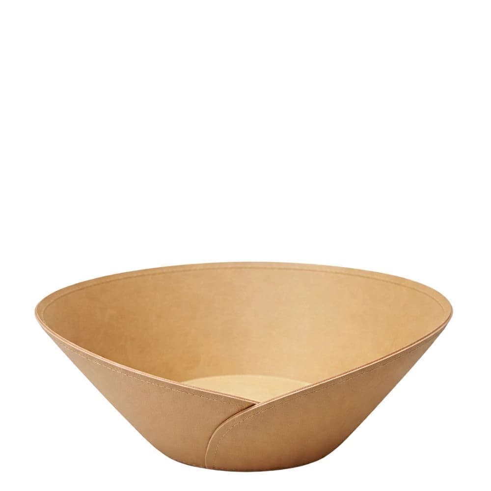 Cesta de Couro Sintético para Pão Conic Bege 24cm