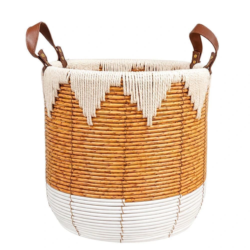 Cesto de Fibra Sintética Boho Chic 32cm