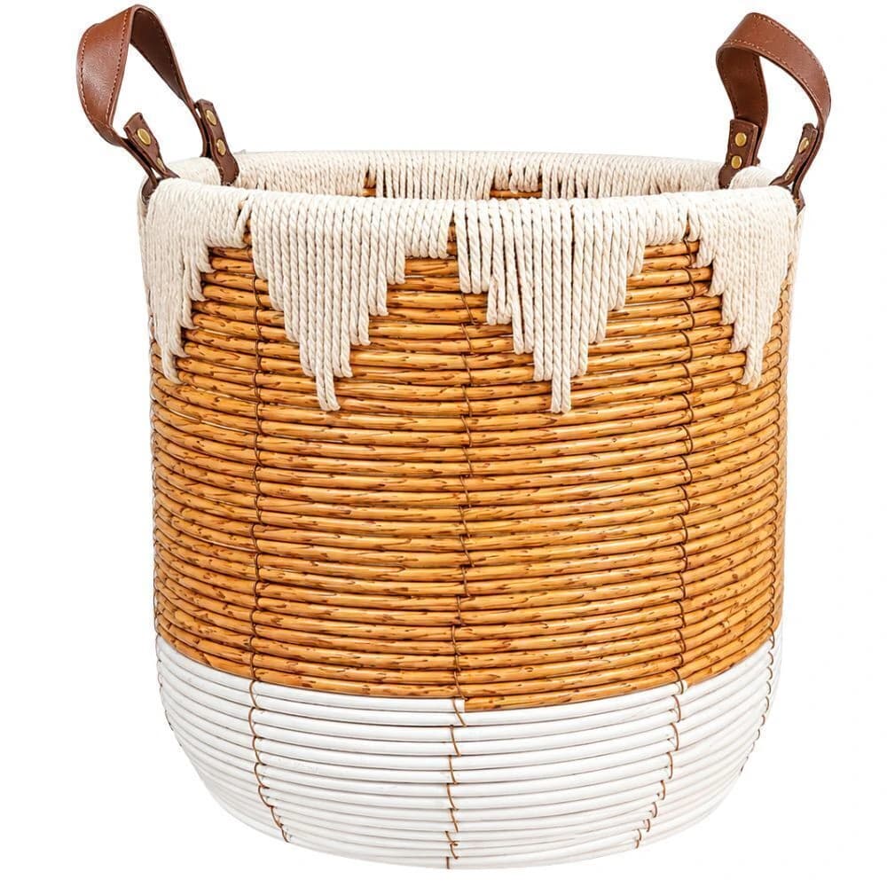 Cesto de Fibra Sintética Boho Chic 40cm