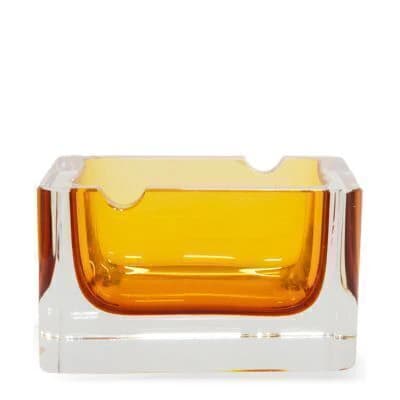 Cinzeiro de Murano Âmbar 9x5cm