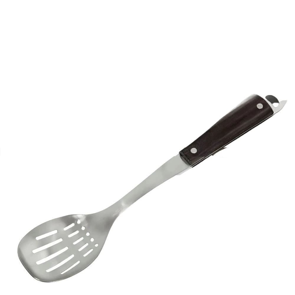 Colher Vazada de Aço Inox Wood Collection 35cm